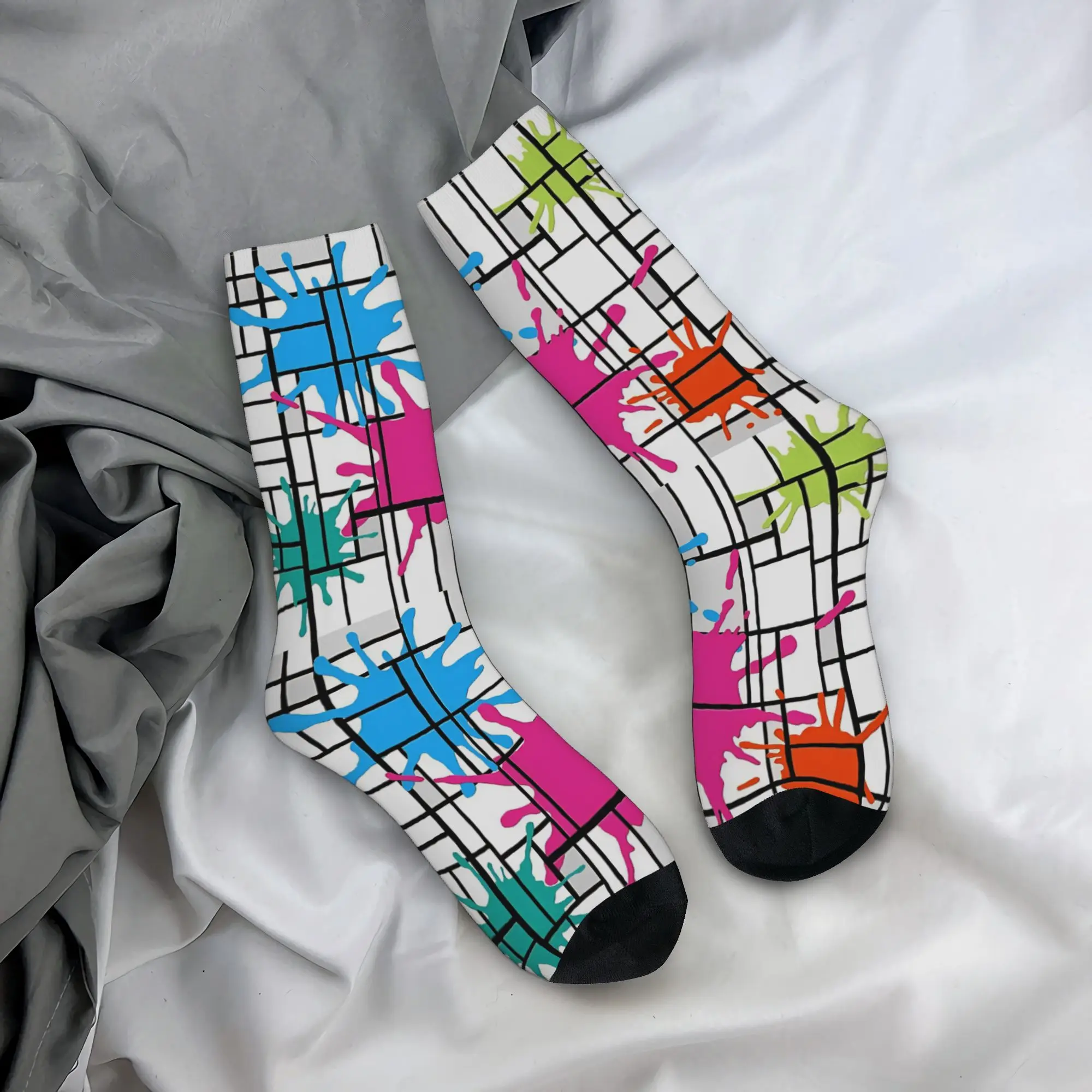 Mondrian Style Pastel Splash Stockings Women Men Socks Soft Funny Socks Autumn Outdoor Sports Non Skid Printed Socks Gift
Mondrian Style Pastel Splash Stockings Women Men Socks Soft Funny Socks Autumn Outdoor Sports Non Skid Printed Socks Gift