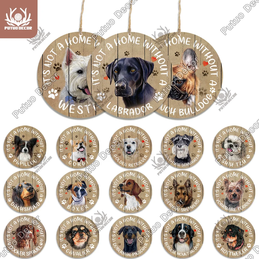 Putuo Decor-Round Wooden Signs, Lovely Friendship, Pet Dog Pendant Tag for Dog House, Kennel Door Decoration, Dog Lover Gift
Putuo Decor-Round Wooden Signs, Lovely Friendship, Pet Dog Pendant Tag for Dog House, Kennel Door Decoration, Dog Lover Gift