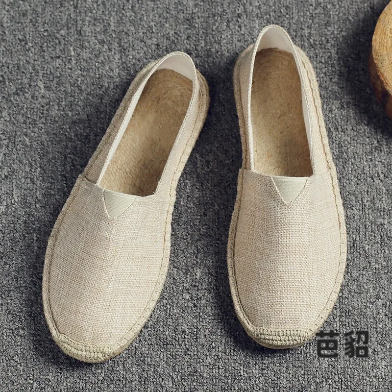 Linseed Canvas Shoes Men's Summer Breathable Slip-On Lazy Lightweight Big Size Men's Shoes Extra Wide Fit Flat Rubber Sole
Linseed Canvas Shoes Men's Summer Breathable Slip-On Lazy Lightweight Big Size Men's Shoes Extra Wide Fit Flat Rubber Sole