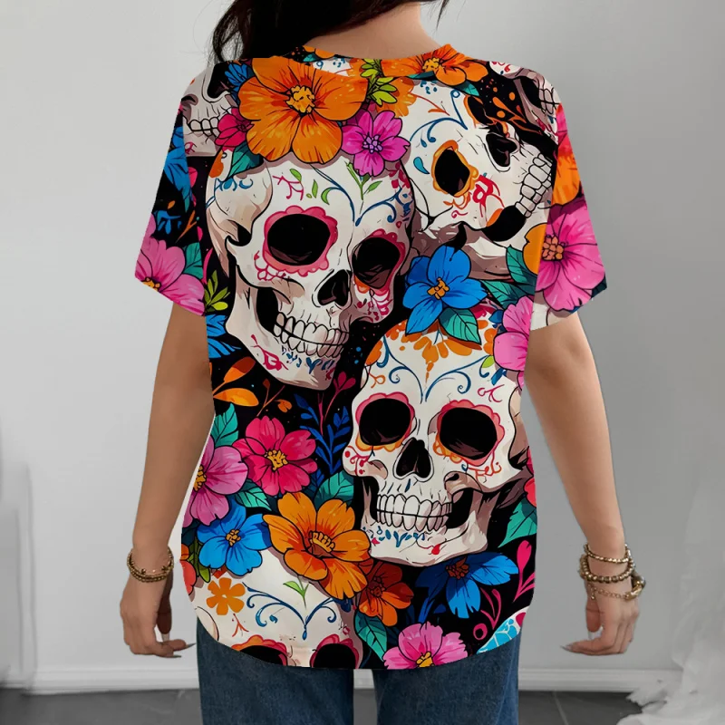 Mexico Ghost Day of the Dead Print Short Sleeve T shirt fashion Tee Oversized Tops Quick-Drying clothing trendy clothes vacation
Mexico Ghost Day of the Dead Print Short Sleeve T shirt fashion Tee Oversized Tops Quick-Drying clothing trendy clothes vacation