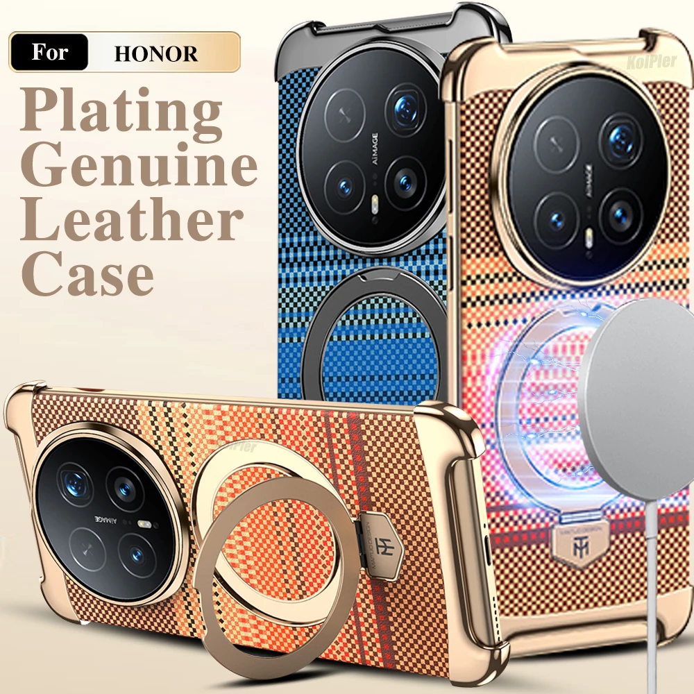 Leather Magnetic Case For HONOR Magic 8 PRO Magic7 Borderless Design Premium Plating Carbon Fiber Texture Protection Stand Cover
Leather Magnetic Case For HONOR Magic 8 PRO Magic7 Borderless Design Premium Plating Carbon Fiber Texture Protection Stand Cover