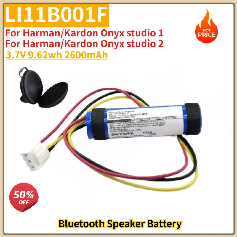 LI11B001F High Quality Speaker Battery 3.7V 9.62wh 2600mAh For Harman/Kardon Onyx studio 1 2 Brand New Replacement Battery
LI11B001F High Quality Speaker Battery 3.7V 9.62wh 2600mAh For Harman/Kardon Onyx studio 1 2 Brand New Replacement Battery