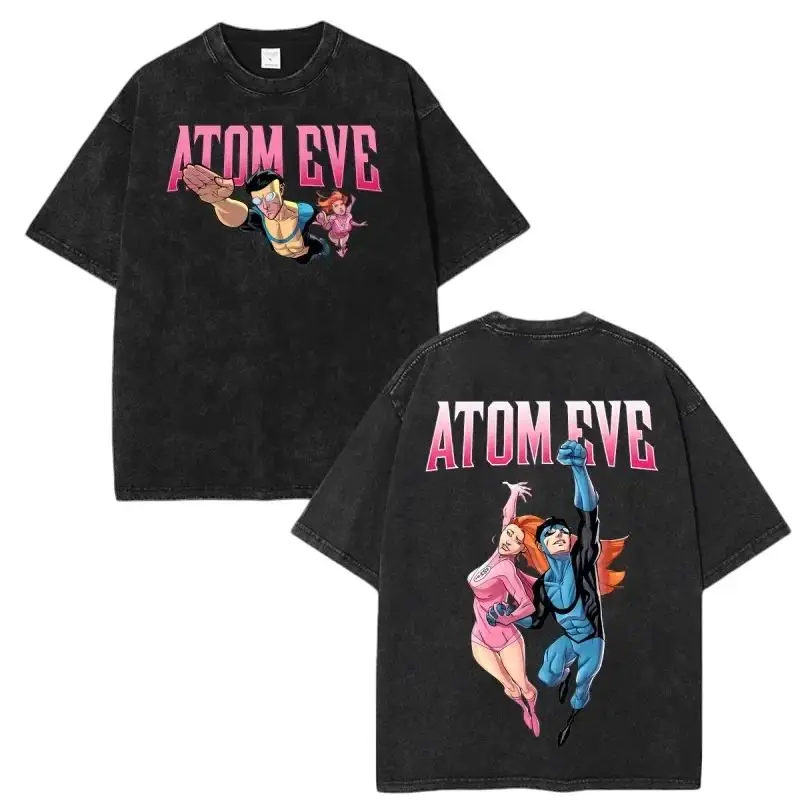 New Invincible Eve & Mark Grayson Washed Shirt Summer Vintage High Street Y2k Tees Fashion Oversize Graphic Print Tshirt Unisex
New Invincible Eve & Mark Grayson Washed Shirt Summer Vintage High Street Y2k Tees Fashion Oversize Graphic Print Tshirt Unisex