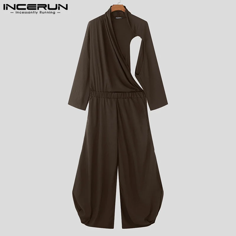 INCEURN Men's Jumpsuits Solid Color Loose Loose Pleated Hollow Out Rompers For Man Pants Streetwear 2026 Casual Male Overalls
INCEURN Men's Jumpsuits Solid Color Loose Loose Pleated Hollow Out Rompers For Man Pants Streetwear 2026 Casual Male Overalls
