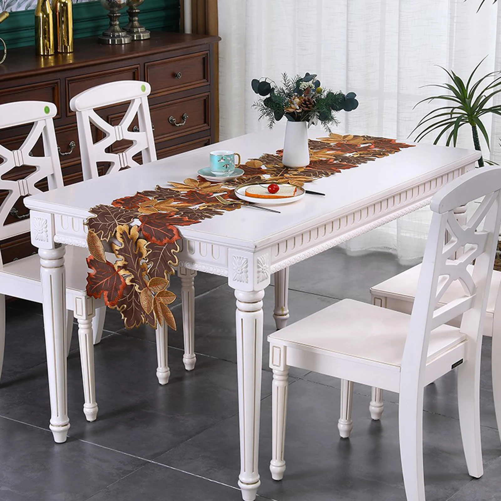 1 Pack Fall Embroidered Maple Leaves Placemats Fall Thanksgiving Harvest Table Placemats for Party Kitchen Dining Home Decor
1 Pack Fall Embroidered Maple Leaves Placemats Fall Thanksgiving Harvest Table Placemats for Party Kitchen Dining Home Decor