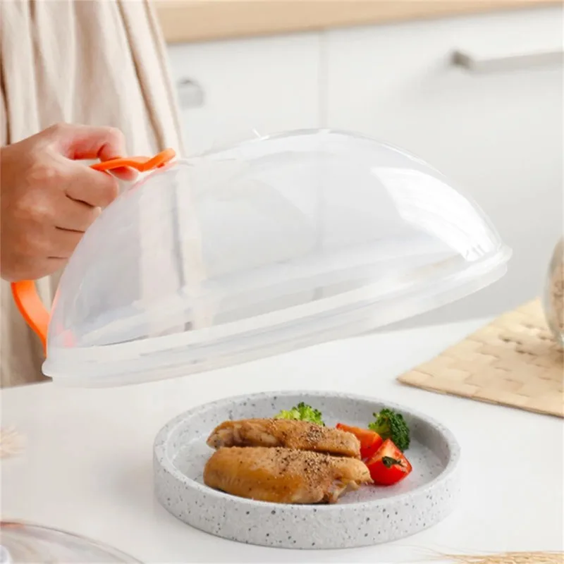 The Third Generation Microwave Splash Cover Thickened Transparent Splash-proof Cover with Handle BPA-free Plate Food Cover
The Third Generation Microwave Splash Cover Thickened Transparent Splash-proof Cover with Handle BPA-free Plate Food Cover