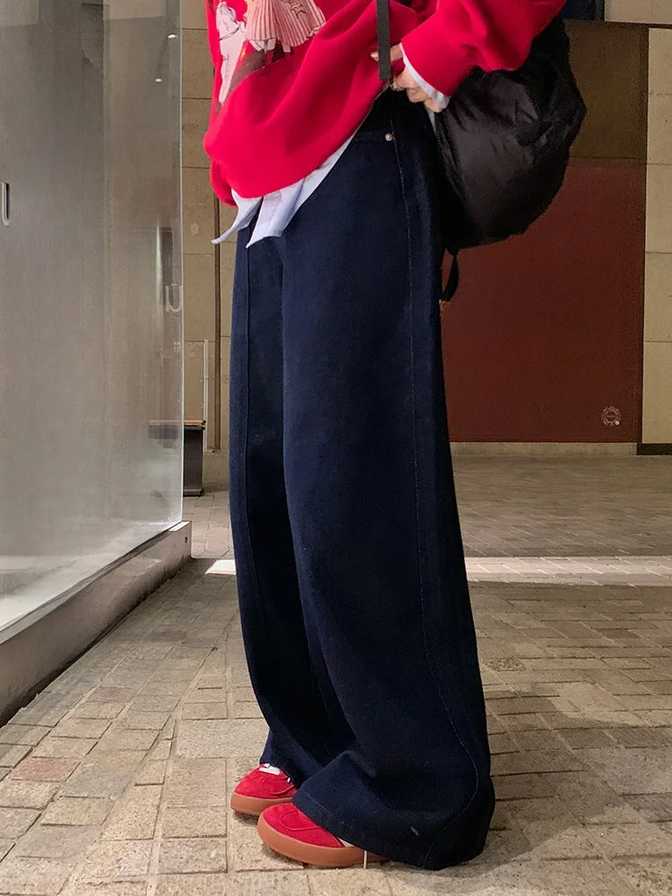 Slimming High Waist Wide Leg Pants 3D Tailoring Hip Concealing Commute Style Cotton Blend Comfortable Winter Trousers
Slimming High Waist Wide Leg Pants 3D Tailoring Hip Concealing Commute Style Cotton Blend Comfortable Winter Trousers
