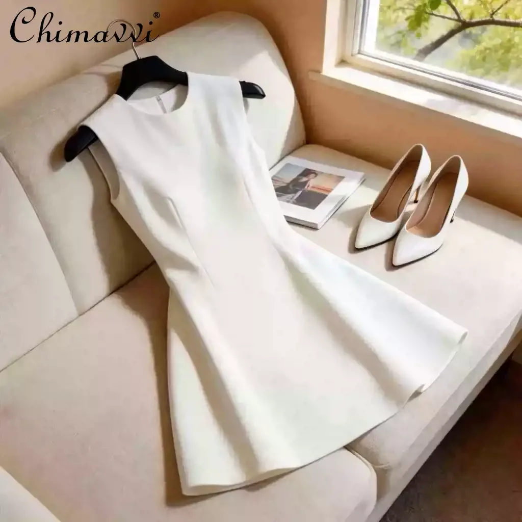 2026 Summer French Elegant Hepburn Style Birthday Party Dresses Crew Neck Sleeveless High Waist A-line Black Short Dress Women
2026 Summer French Elegant Hepburn Style Birthday Party Dresses Crew Neck Sleeveless High Waist A-line Black Short Dress Women