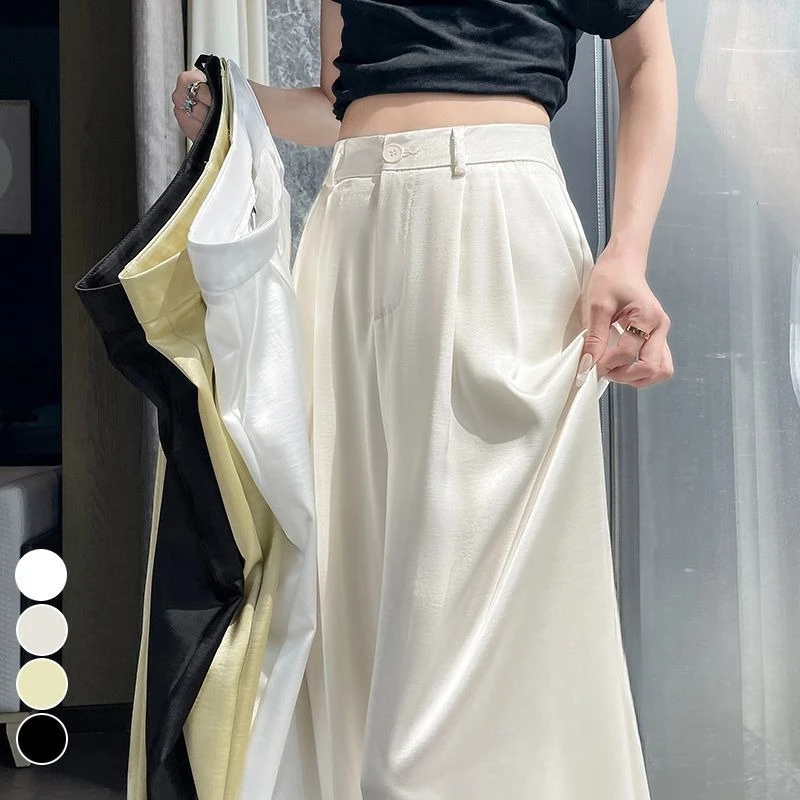 2026 Spring and Summer Acetate Satin Pants Women High Waist Casual Straight Pants Korean Fashion Loose Wide Leg Pants Women
2026 Spring and Summer Acetate Satin Pants Women High Waist Casual Straight Pants Korean Fashion Loose Wide Leg Pants Women