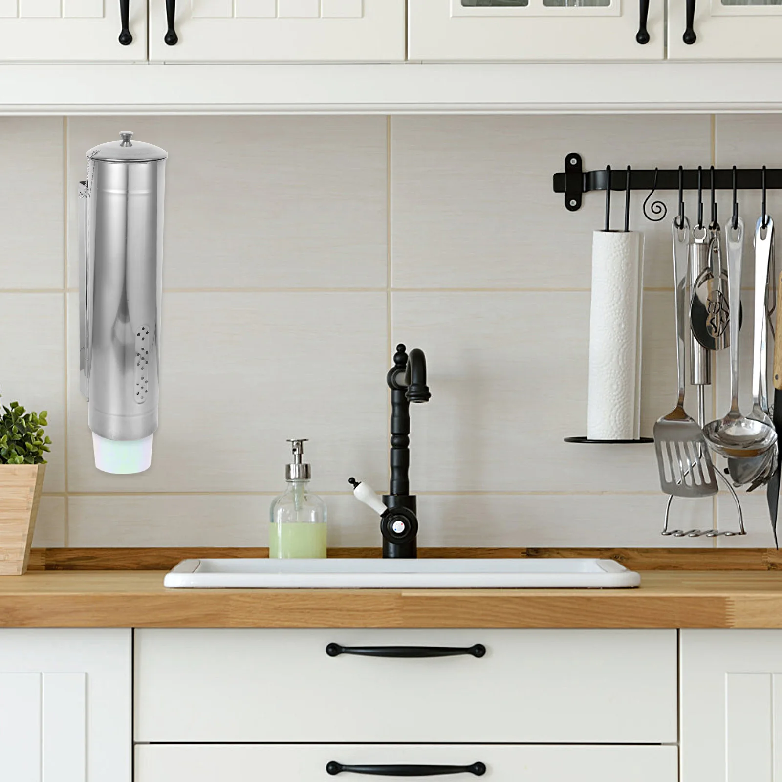 Stainless Steel Disposable Cup Holder Punch Free Wall Mounted Paper Cup Dispenser for Home Office Hotel Cafe Bar
Stainless Steel Disposable Cup Holder Punch Free Wall Mounted Paper Cup Dispenser for Home Office Hotel Cafe Bar