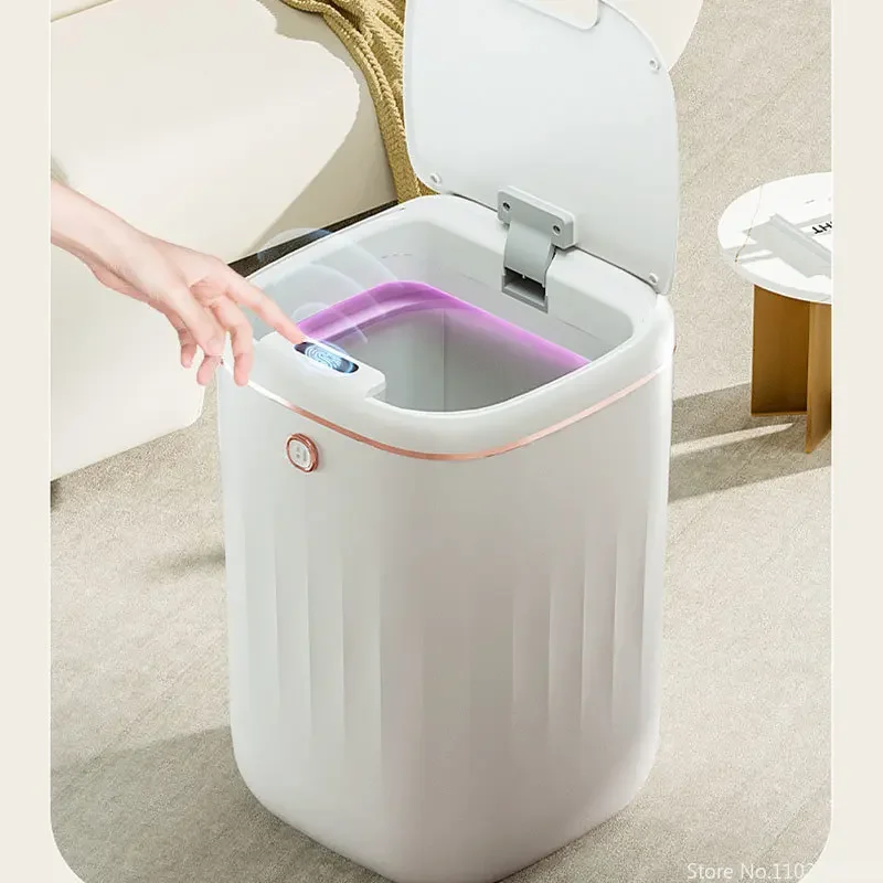 Induction Lid Home Toilet Trash Can Sensor Bathroom Smart Automatic Wastebasket Dustbin Light For
Induction Lid Home Toilet Trash Can Sensor Bathroom Smart Automatic Wastebasket Dustbin Light For
