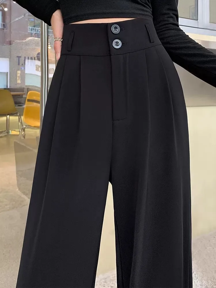 Business Women's High Waist Straight Leg Pants Black Wide Leg Trousers Spring Summer 2026 New Slim Fit Drapey Feel Polyester ...
Business Women's High Waist Straight Leg Pants Black Wide Leg Trousers Spring Summer 2026 New Slim Fit Drapey Feel Polyester ...