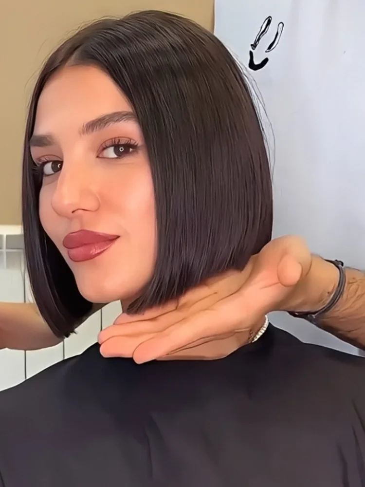 Парик Lekker Long Pixie Cut Straight Bob без клея, 100% натуральные человеческие волосы, с центральным пробором, на кружевной основе, для женщин, из бразильских волос Remy, черный, для повседневного использования
Парик Lekker Long Pixie Cut Straight Bob без клея, 100% натуральные человеческие волосы, с центральным пробором, на кружевной основе, для женщин, из бразильских волос Remy, черный, для повседневного использования