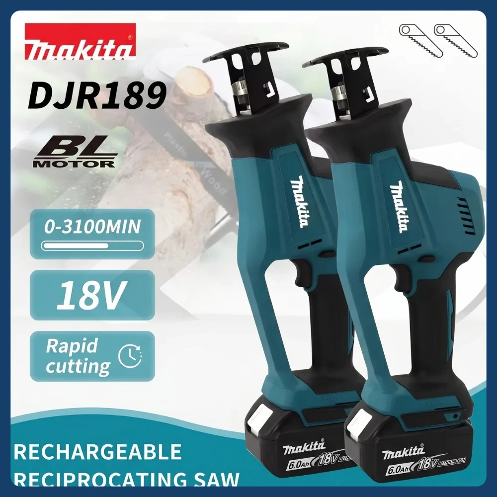 Makita DJR189 Rechargeable Wood Metal Cutting Saw Brushless Electric Reciprocating Saw Portable
Makita DJR189 Rechargeable Wood Metal Cutting Saw Brushless Electric Reciprocating Saw Portable