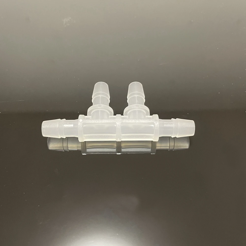 3/32 Inch 2.4mm Equal Hose Barb Double Branch Tee TT Shaped Plastic 4 Ways Air Water Tube Fitting
3/32 Inch 2.4mm Equal Hose Barb Double Branch Tee TT Shaped Plastic 4 Ways Air Water Tube Fitting