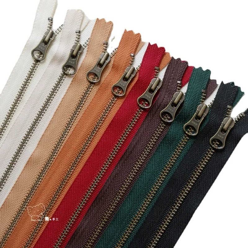 20pcs/Lot 5# 20cm To 50cm Auto Lock YKK Metal Zipper Bronze Ancient Vintage Luxury Close End Skirt Shoes Boots Leather Handbags
20pcs/Lot 5# 20cm To 50cm Auto Lock YKK Metal Zipper Bronze Ancient Vintage Luxury Close End Skirt Shoes Boots Leather Handbags
