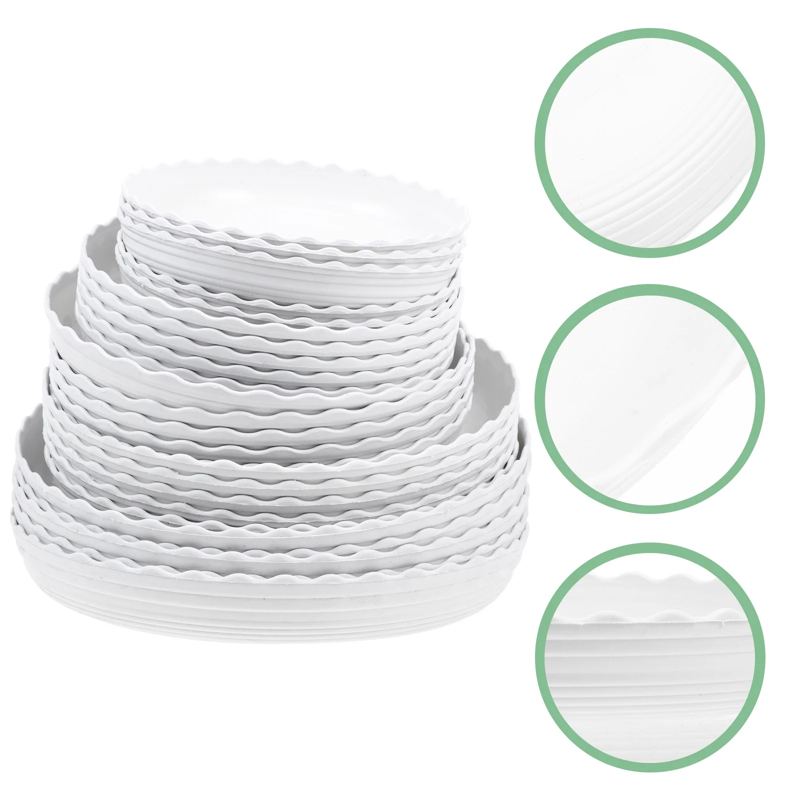 25 pcs Plastic Thickened Gardening Water Resistant Base Indoor Outdoor Durable Plant Pot Balcony Flowerpot Trays Flowerpot Water
25 pcs Plastic Thickened Gardening Water Resistant Base Indoor Outdoor Durable Plant Pot Balcony Flowerpot Trays Flowerpot Water