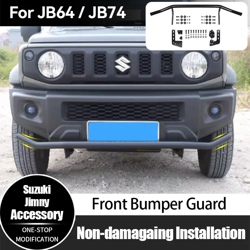 For 2019+ SUZUKI Jimny JB64 JB74 Off Road Front Bumper Kits Carbon Steel Front Bumper Guard 4x4 Car Exterior Accessories
For 2019+ SUZUKI Jimny JB64 JB74 Off Road Front Bumper Kits Carbon Steel Front Bumper Guard 4x4 Car Exterior Accessories