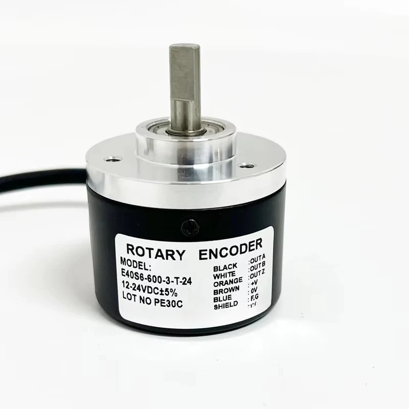 Поворотный энкодер с твердым валом E40s6-1000-3-t-24 100P 200P 360P 600P Инкрементный поворотный энкодер AB 2-фазный 6 мм
Поворотный энкодер с твердым валом E40s6-1000-3-t-24 100P 200P 360P 600P Инкрементный поворотный энкодер AB 2-фазный 6 мм