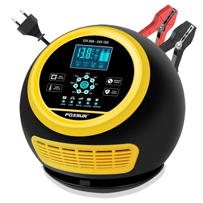 20A round ball 300W 12V24V high-power portable car truck large battery charger
20A round ball 300W 12V24V high-power portable car truck large battery charger