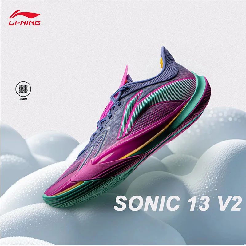 LI-NING SONIC 13 V2 Мужская легкая баскетбольная обувь для соревнований с высоким отскоком, профессиональная спортивная обувь ABAV075 
LI-NING SONIC 13 V2 Мужская легкая баскетбольная обувь для соревнований с высоким отскоком, профессиональная спортивная обувь ABAV075