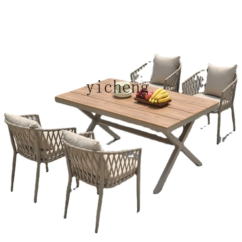 Xl Outdoor Desk-Chair Courtyard Leisure Terrace Aluminum Alloy Simple Rope Leisure Long Table Chair
Xl Outdoor Desk-Chair Courtyard Leisure Terrace Aluminum Alloy Simple Rope Leisure Long Table Chair