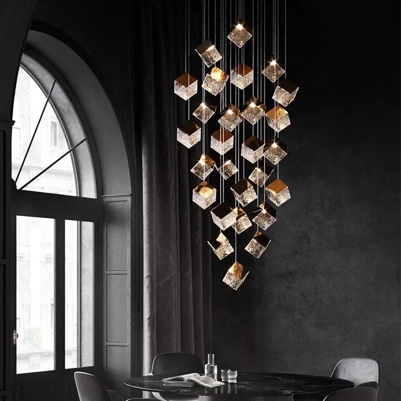 Modern Block Minimalist Chandelier for Staircase Hall Living Room Pendant Lights Home Decor Indoor Lighting Hanging Lamp Fixture
Modern Block Minimalist Chandelier for Staircase Hall Living Room Pendant Lights Home Decor Indoor Lighting Hanging Lamp Fixture