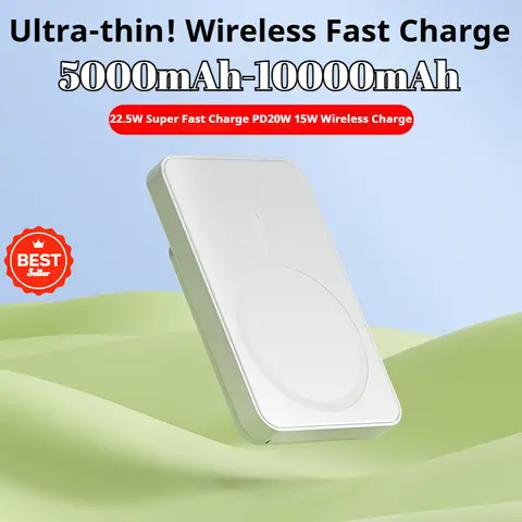 Nuovo caricabatterie rapido wireless magnetico Power Bank 10000mAh Macsafe Powerbank per IPhone 16 15 14 13 12 Batteria di backup per Magsafe