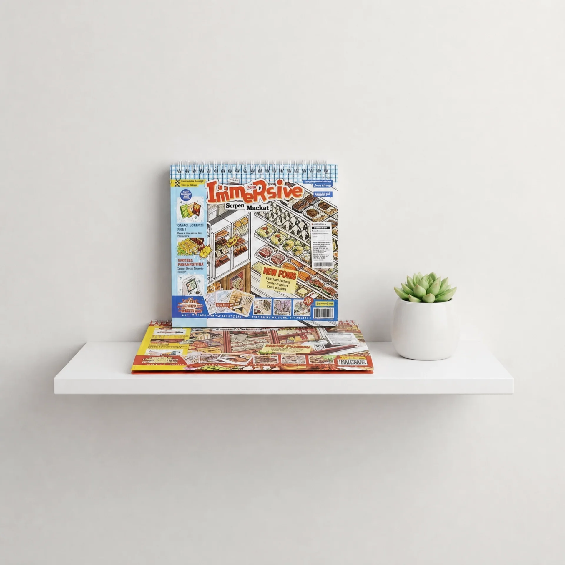 Storage Sticker Book 32PCS Immersive Realistic Supermarket Food Scenes Stickers for Children Creative Play
Storage Sticker Book 32PCS Immersive Realistic Supermarket Food Scenes Stickers for Children Creative Play