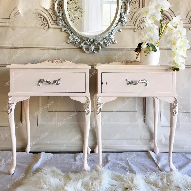 XX retro solid wood simple pink bedroom bedside table household engraving high-end atmospheric storage
XX retro solid wood simple pink bedroom bedside table household engraving high-end atmospheric storage