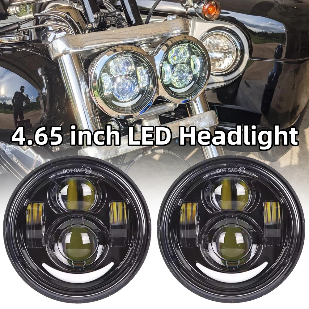 4.65'' inch LED Headlight for Harley Dyna Fat Bob FXDF 2008-2017 Motorcycle Projector Dual LED Headlamp & DRL Accessories 1 Pair
4.65'' inch LED Headlight for Harley Dyna Fat Bob FXDF 2008-2017 Motorcycle Projector Dual LED Headlamp & DRL Accessories 1 Pair