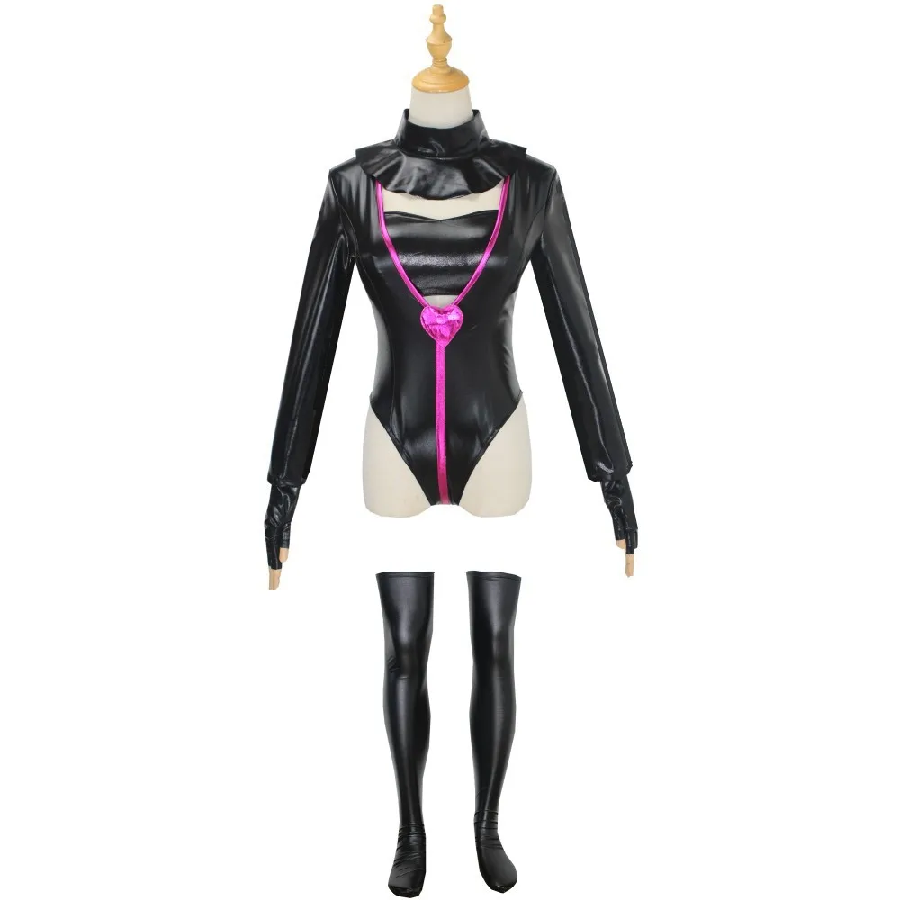 Anime Angel Dust Cosplay Costume Full Set Black PU Leather Jumpsuit Uniform Halloween Carnival Party Prom Unifrom for Women
Anime Angel Dust Cosplay Costume Full Set Black PU Leather Jumpsuit Uniform Halloween Carnival Party Prom Unifrom for Women