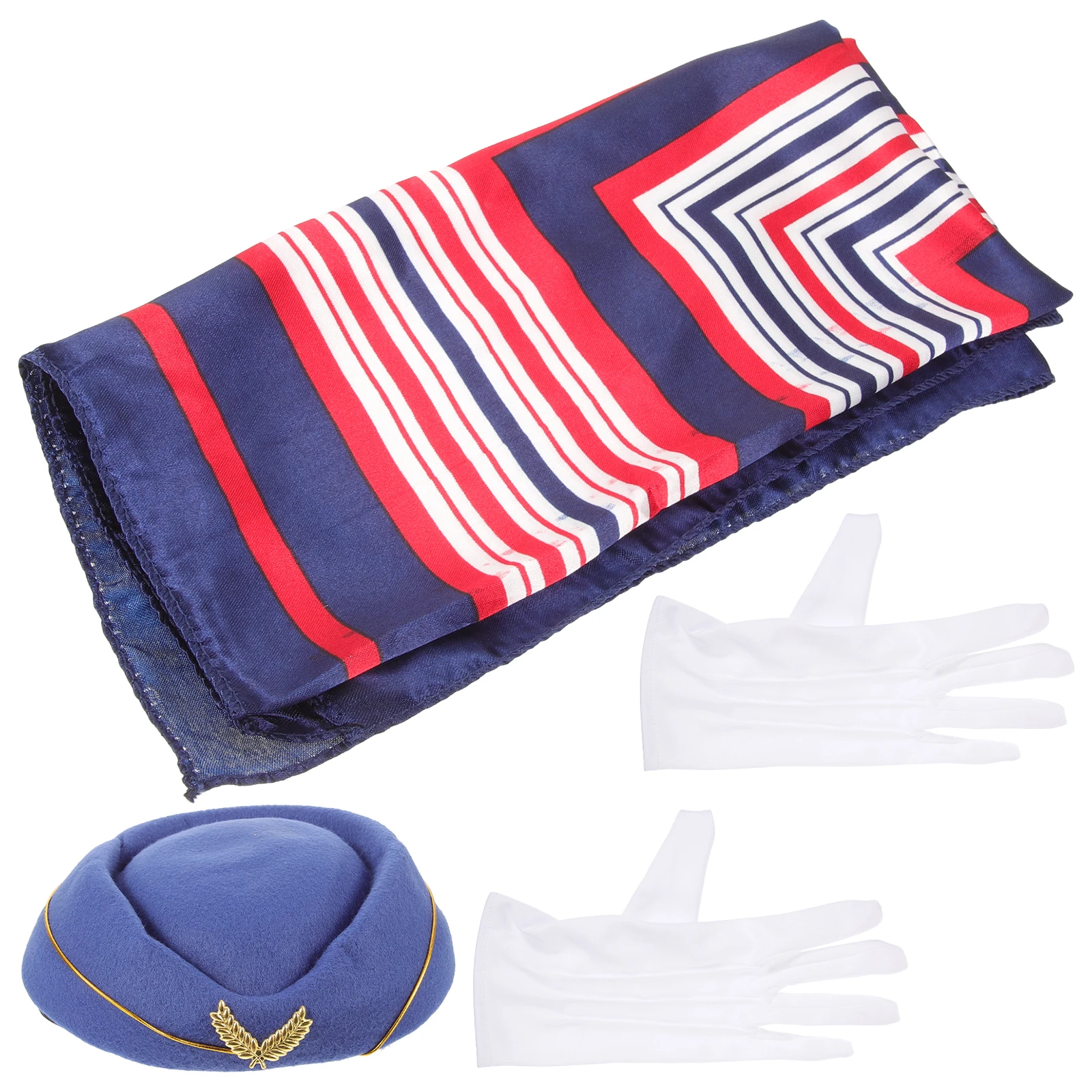 Stewardess Costume Accessories Blue Retro Flight Attendant Hat Scarf Gloves Women Cosplay Airplane Halloween Carnivals Stage
Stewardess Costume Accessories Blue Retro Flight Attendant Hat Scarf Gloves Women Cosplay Airplane Halloween Carnivals Stage