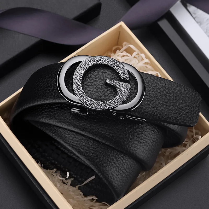 Genuine leather men's belt, high-end automatic buckle belt, fashionable casual belt
Genuine leather men's belt, high-end automatic buckle belt, fashionable casual belt
