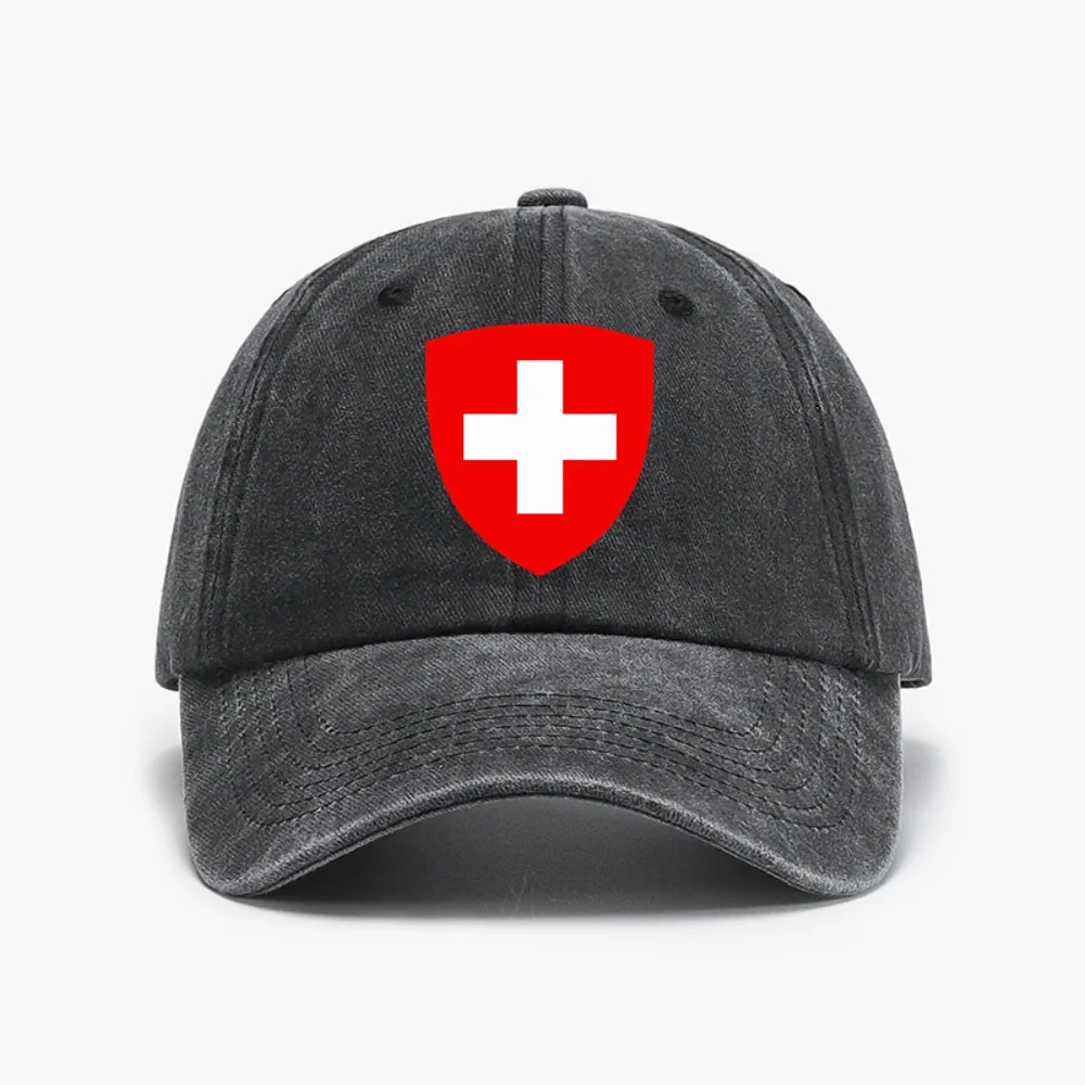 Swiss Coat of Arms print Baseball Cap summer Visor Beach Outing Woman Hats fashion casual Vintage Distressed Denim caps
Swiss Coat of Arms print Baseball Cap summer Visor Beach Outing Woman Hats fashion casual Vintage Distressed Denim caps