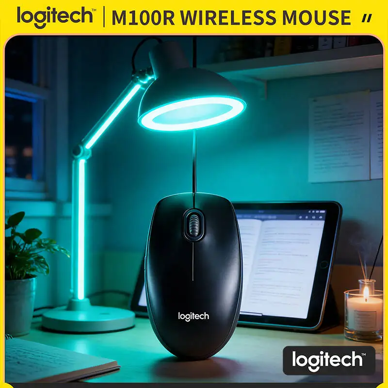 High-Performance Logitech M100R Wired USB Mouse 3-Button Scroll 1000DPI Tracking Durable Cable for Office Home School Computer
High-Performance Logitech M100R Wired USB Mouse 3-Button Scroll 1000DPI Tracking Durable Cable for Office Home School Computer