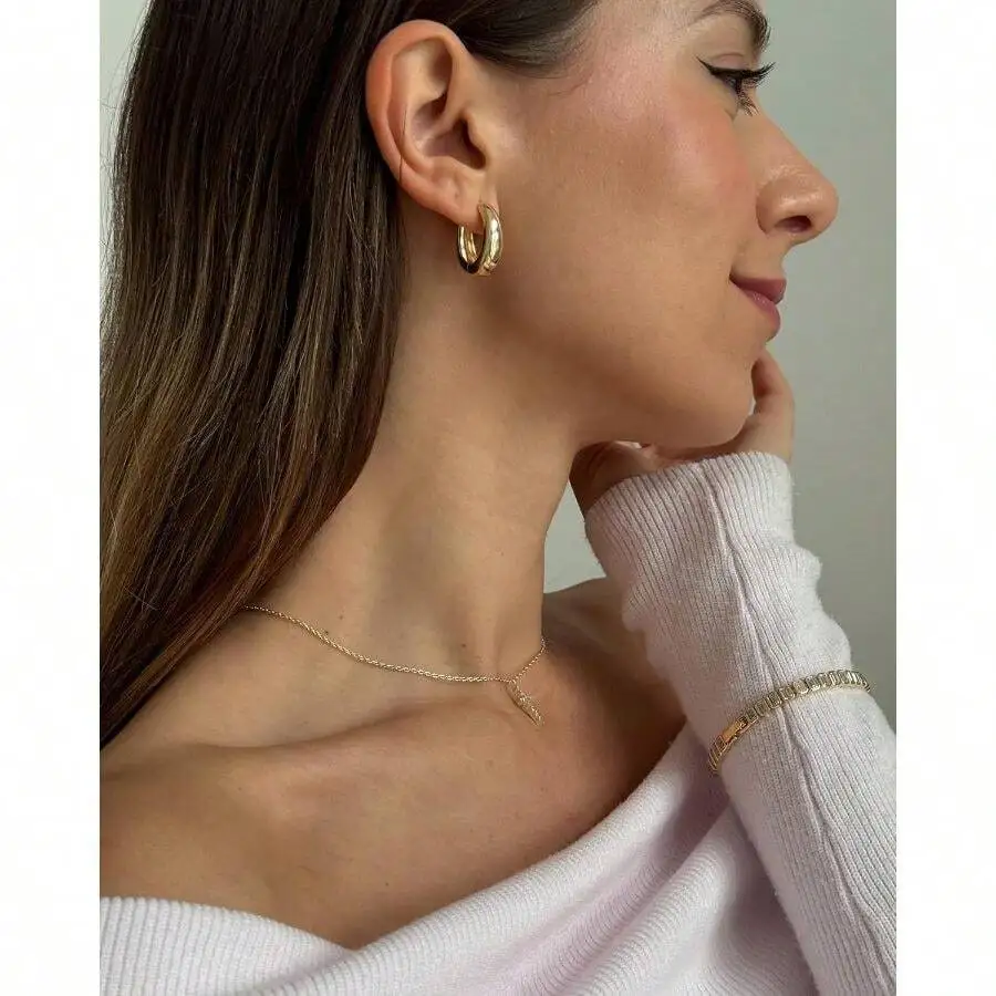 Chunky Hoop Earrings For Women Lightweight Fashion Jewelry
Chunky Hoop Earrings For Women Lightweight Fashion Jewelry