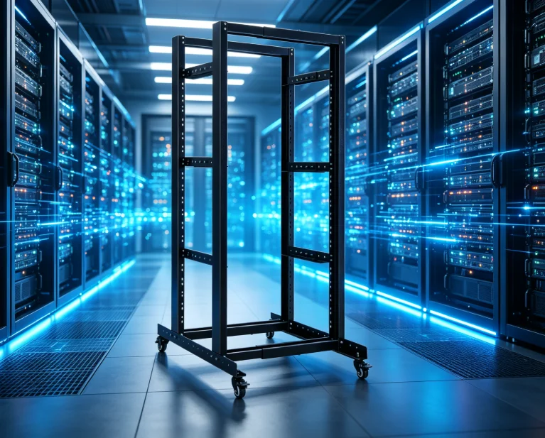 31.5"L x 23.62"W x 55.12"H Open Frame Network Rack, Heavy Duty Mobile Server Rack with 4 Swivel Casters, 881LBS Capacity
31.5"L x 23.62"W x 55.12"H Open Frame Network Rack, Heavy Duty Mobile Server Rack with 4 Swivel Casters, 881LBS Capacity