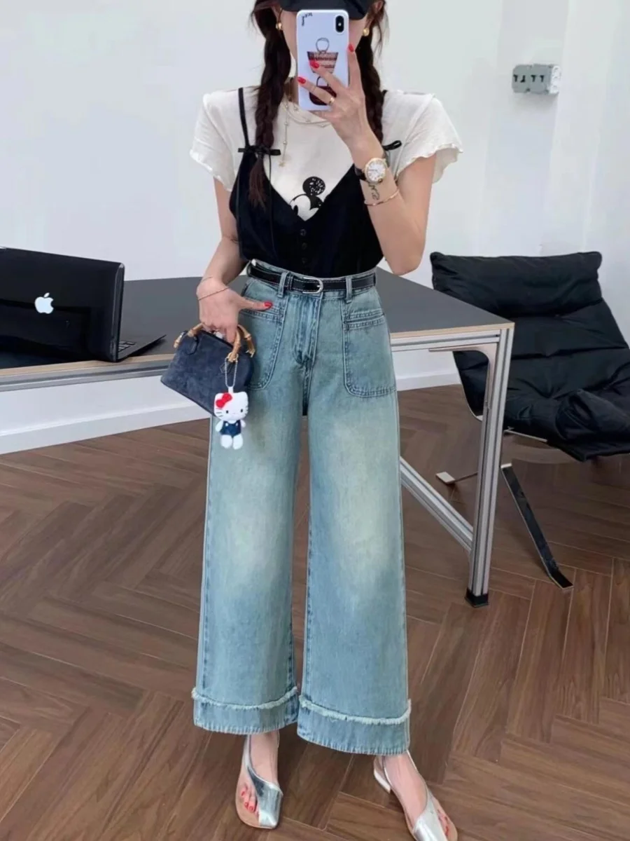 Light Wa High Waist Skinny Jeans Autumn Winter Thin New Loose Straight Leg Pants Women's Premium Denim High Waist Nine Points
Light Wa High Waist Skinny Jeans Autumn Winter Thin New Loose Straight Leg Pants Women's Premium Denim High Waist Nine Points