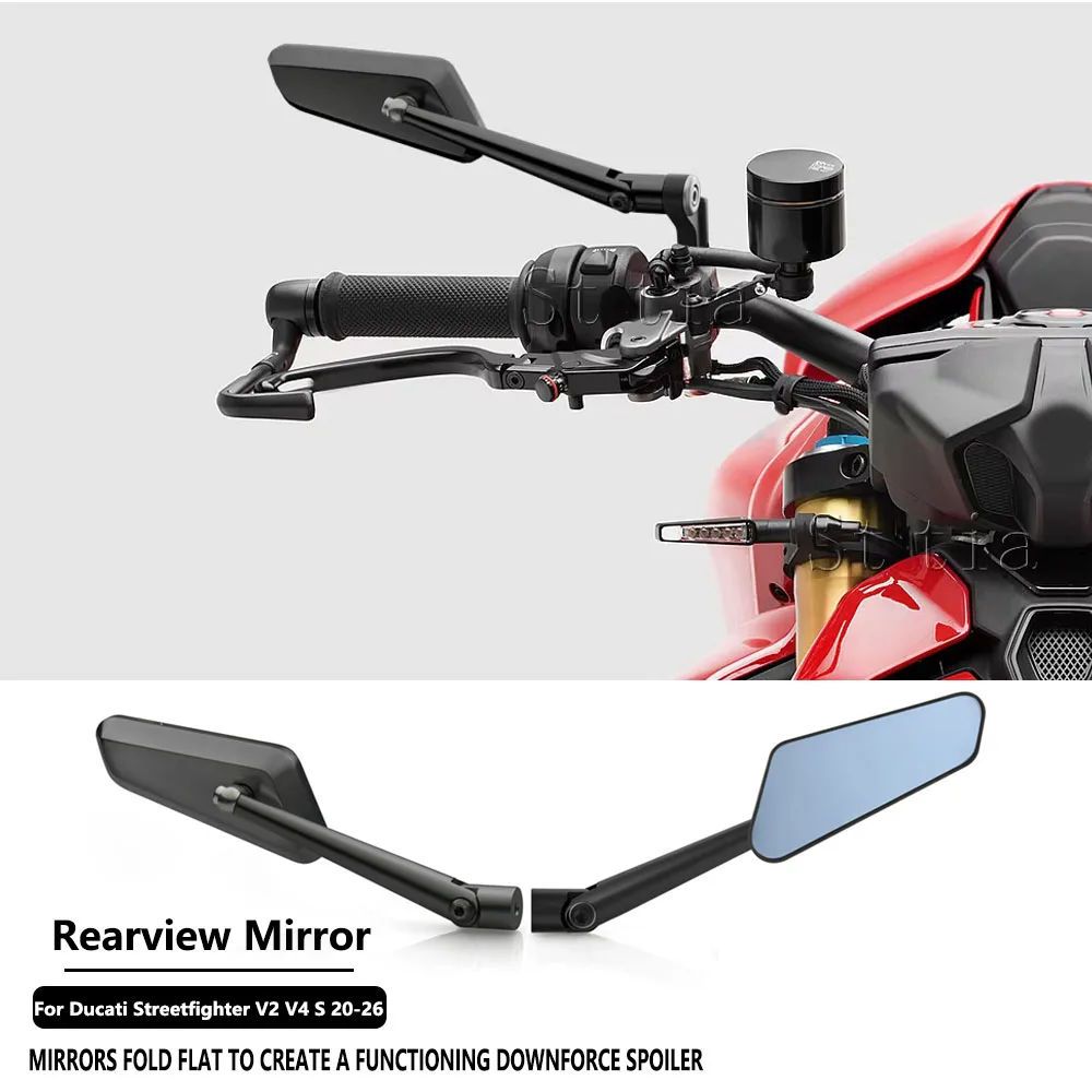 New Motorcycle Mirrors Rearview Side Mirror Aluminum For Ducati Streetfighter V2 S Streetfighter V4 S 2020 2021 2022 2023-2026
New Motorcycle Mirrors Rearview Side Mirror Aluminum For Ducati Streetfighter V2 S Streetfighter V4 S 2020 2021 2022 2023-2026