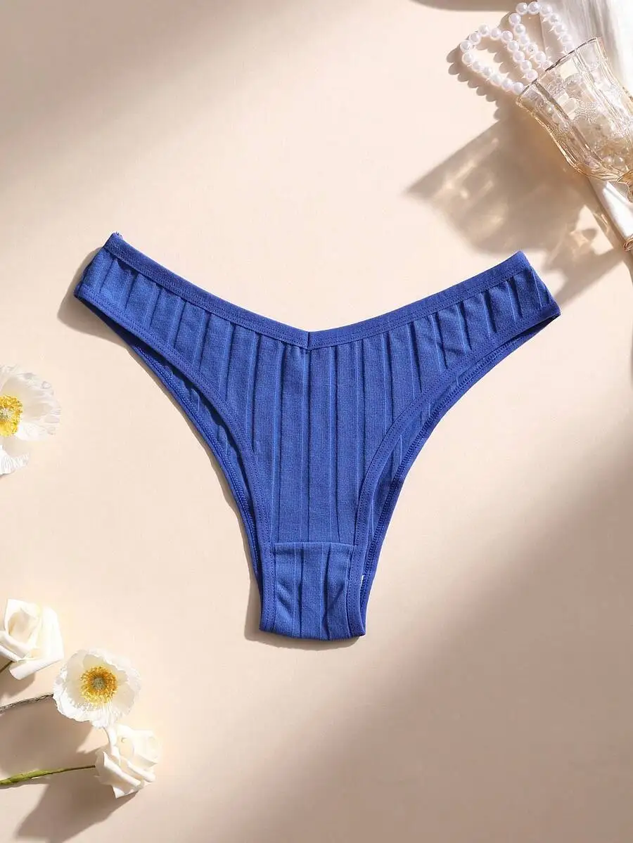 Womens Low Waist Ribbed Cotton Bikini Panties Solid Color Comfortable Underwear For Daily Wear
Womens Low Waist Ribbed Cotton Bikini Panties Solid Color Comfortable Underwear For Daily Wear