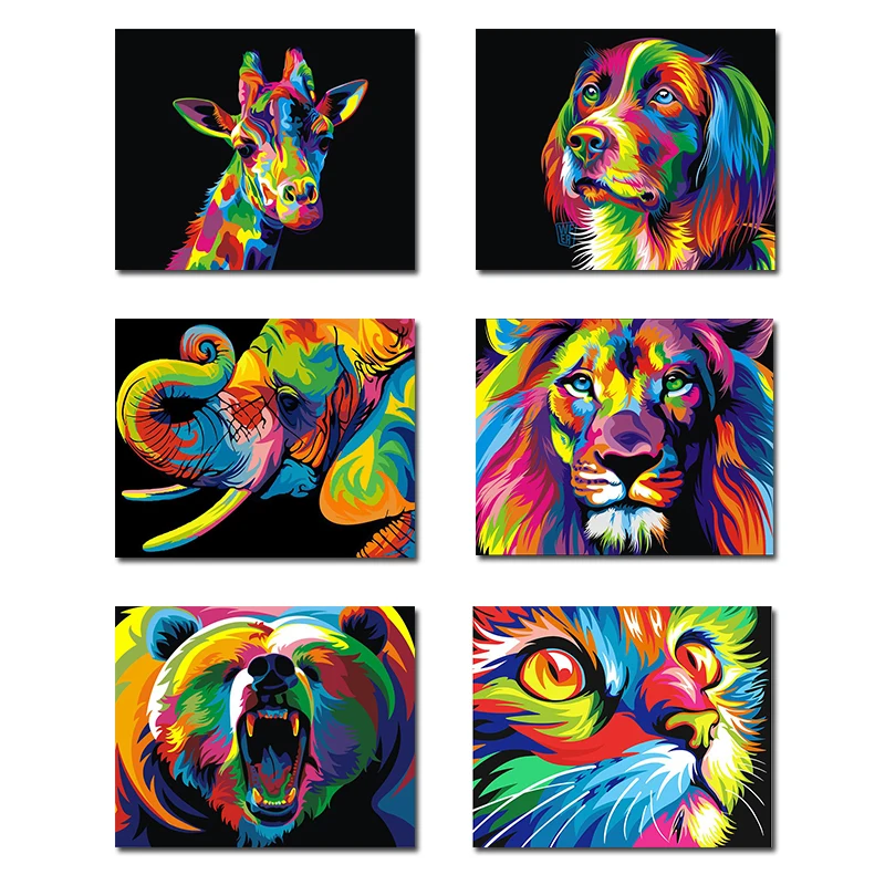 Color Abstract Animal Cute Dog Cat Head Print Art Canvas Poster For Living Room Decor Home Wall Picture
Color Abstract Animal Cute Dog Cat Head Print Art Canvas Poster For Living Room Decor Home Wall Picture