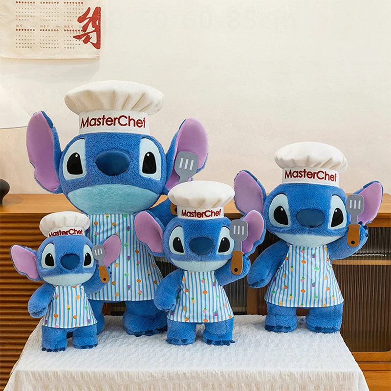 Disney Plush Stitch Chef Doll with Baking Apron Kids Birthday Xmas Gift Stuffed Toy Animal Plushie for Children Cute Soft Doll
Disney Plush Stitch Chef Doll with Baking Apron Kids Birthday Xmas Gift Stuffed Toy Animal Plushie for Children Cute Soft Doll