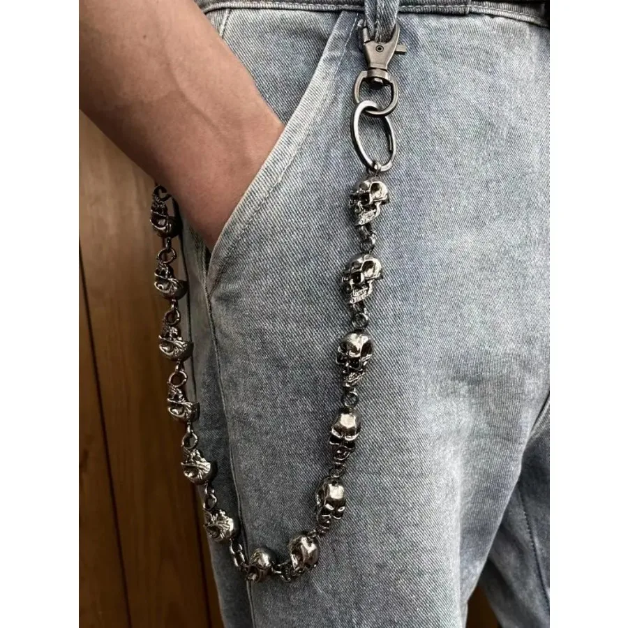 Gothic Punk Heavy Waist Chain Men Skull Keychain Wallet Chain Biker Riding Rock Fashion Accessories
Gothic Punk Heavy Waist Chain Men Skull Keychain Wallet Chain Biker Riding Rock Fashion Accessories