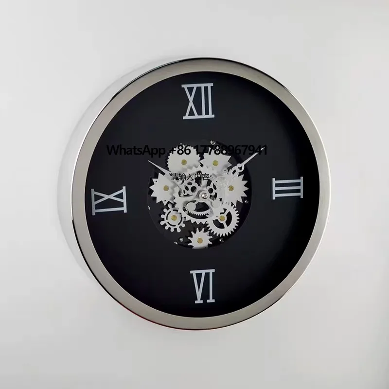 30.5X30.5CM Creative Gear Wall Clock Gear Wall Watch Quartz Clock Mechanical Gear Clock
30.5X30.5CM Creative Gear Wall Clock Gear Wall Watch Quartz Clock Mechanical Gear Clock