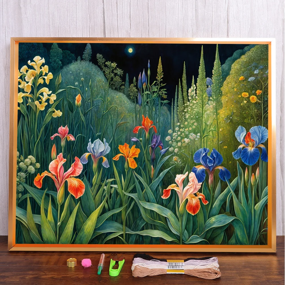 Flower Iris Printed Canvas Cross Stitch Set DIY Embroidery DMC Threads Knitting Handiwork Needlework Hobby Counted Gift Stamped
Flower Iris Printed Canvas Cross Stitch Set DIY Embroidery DMC Threads Knitting Handiwork Needlework Hobby Counted Gift Stamped