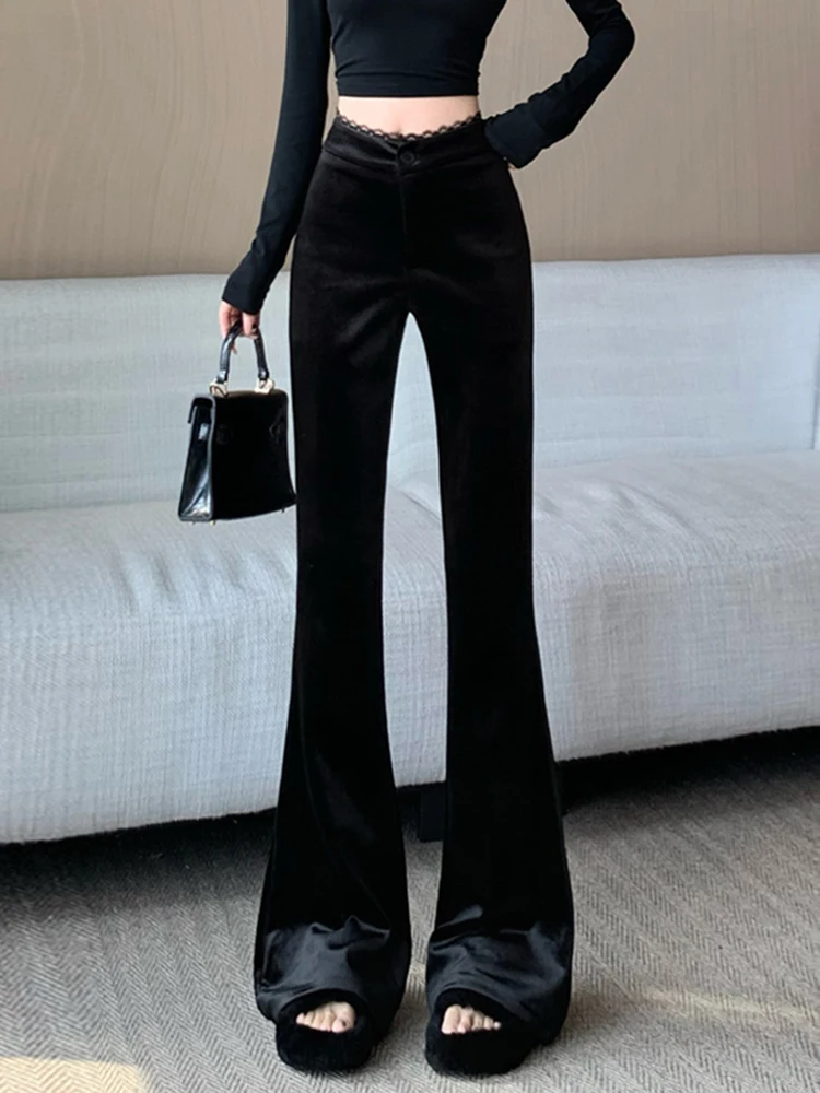 Женские брюки Bla Fce с бархатной подкладкой и микро-клешем, осенне-зимние, модные, с высокой талией, облегающие, повседневные, длинные
Женские брюки Bla Fce с бархатной подкладкой и микро-клешем, осенне-зимние, модные, с высокой талией, облегающие, повседневные, длинные