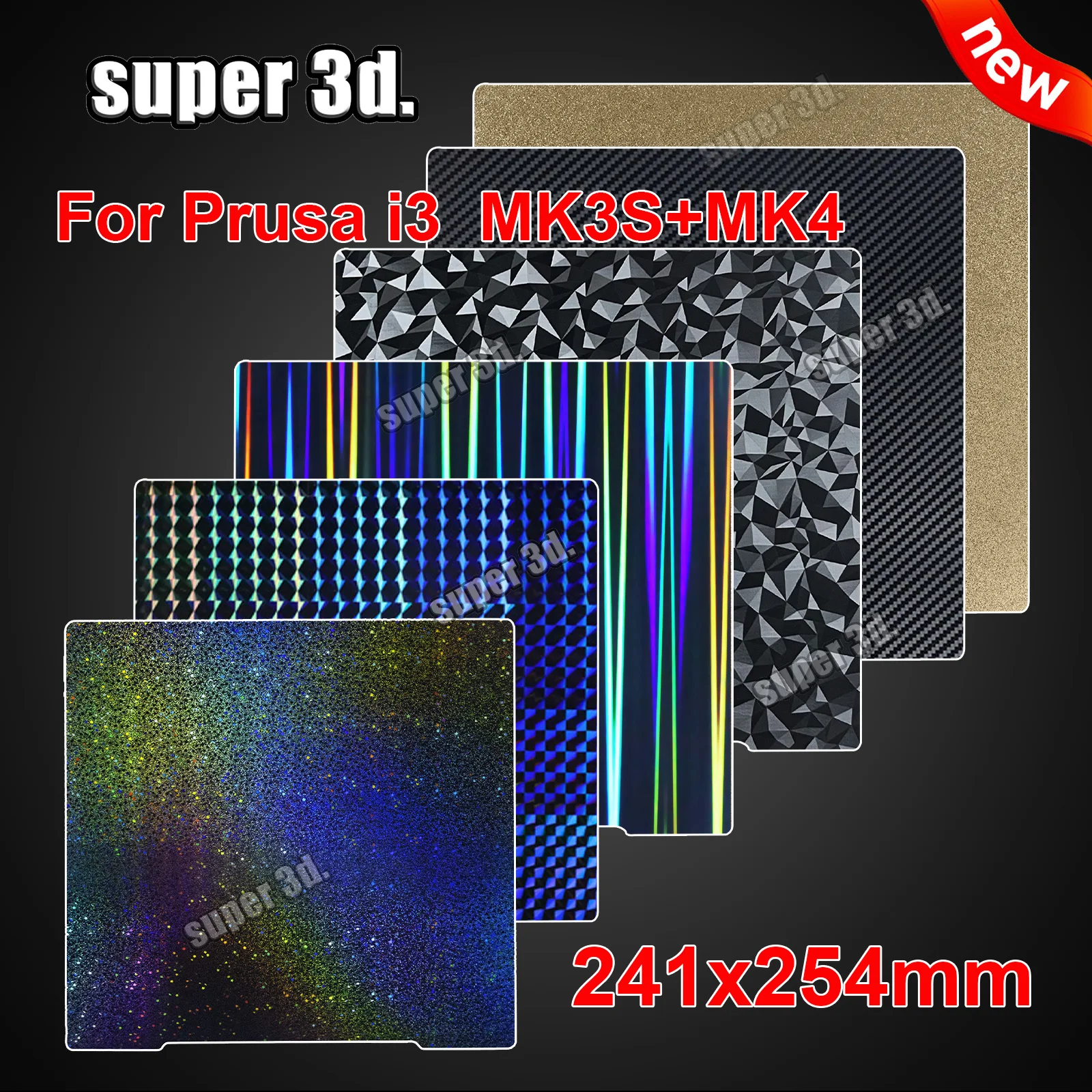 Prusa i3 MK3 MK3S+ MK4 Сборная пластина 241*254 мм Лист пружинной стали pei peo pet pey h1h сборная пластина аксессуар для 3D-принтера с подогревом кровать
Prusa i3 MK3 MK3S+ MK4 Сборная пластина 241*254 мм Лист пружинной стали pei peo pet pey h1h сборная пластина аксессуар для 3D-принтера с подогревом кровать