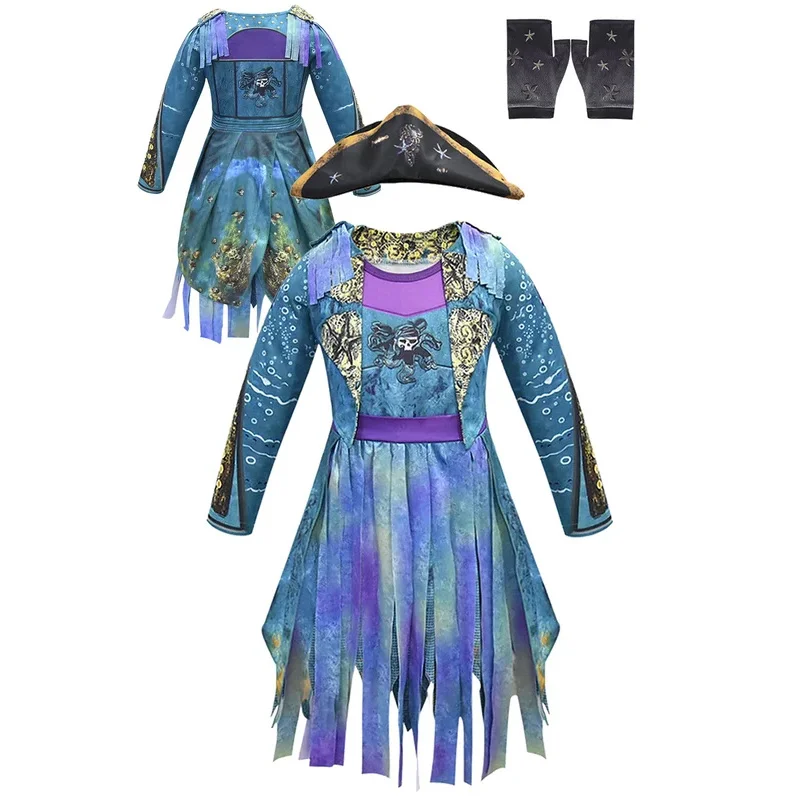 Fantasia Magical Pirate Cosplay Child Girls Dress Movie Descendants Rise Red Disfraz Costume Kid Halloween Carnival Party Cloth
Fantasia Magical Pirate Cosplay Child Girls Dress Movie Descendants Rise Red Disfraz Costume Kid Halloween Carnival Party Cloth
