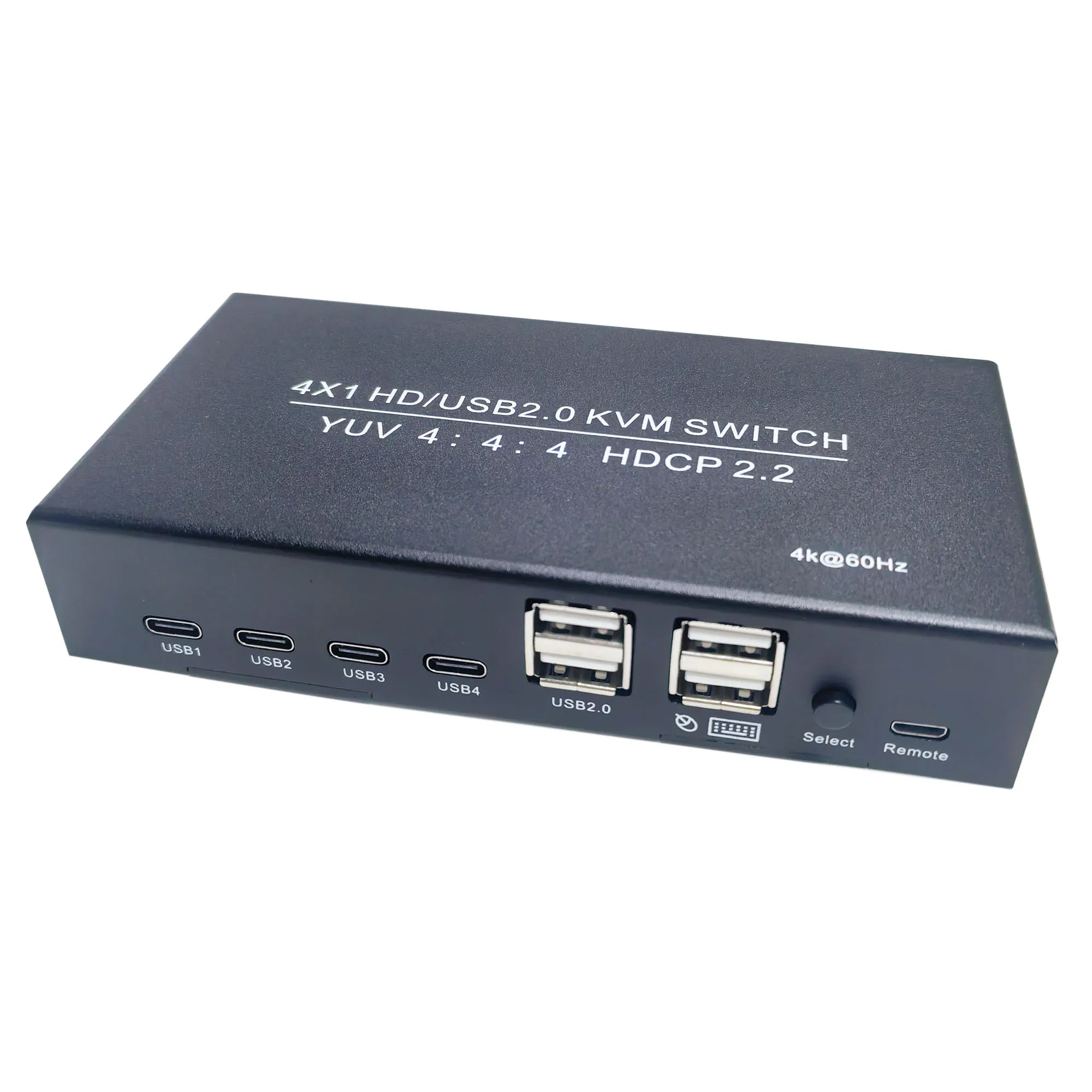 4K 60Hz KVM 4x1 Switch for HDMI Switcher USB HDCP2.2 Selector 4 in 1 out for 4 PC Share Monitor Mouse Keyboard 4-Port
4K 60Hz KVM 4x1 Switch for HDMI Switcher USB HDCP2.2 Selector 4 in 1 out for 4 PC Share Monitor Mouse Keyboard 4-Port